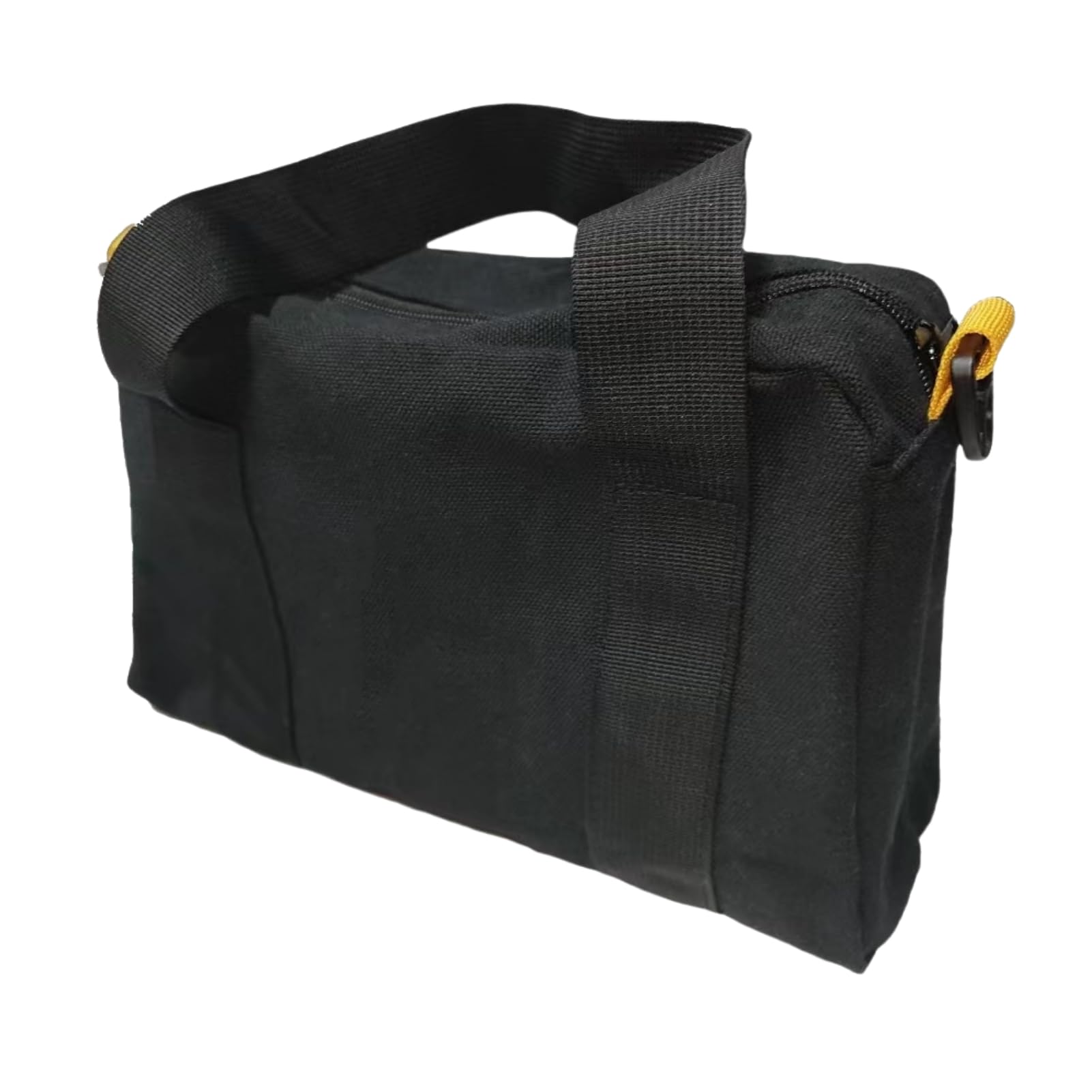 BLIRITEL 12 Inch Wide Mouth Canvas Tool Bag - Large Capacity Multi-Function Organizer Tote for Wrenches, Pliers & Hand Tools - Durable Storage Bag for Men & Women - Perfect for Construction, DIY Projects & Home Repairs (Black)