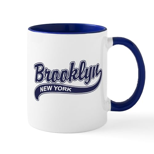 White/Navy Inside - Brooklyn Mug