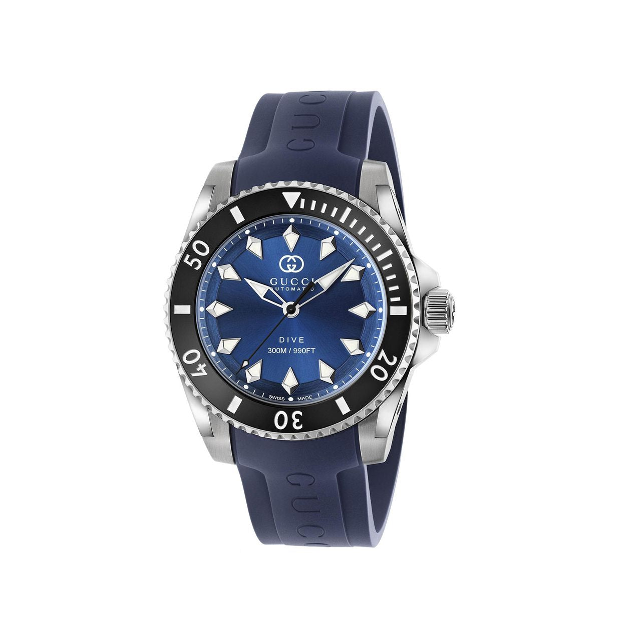 Gucci YA136359 40mm Automatic Dive Watch for Men - Luxury Waterproof Stainless Steel Timepiece for Diving, Swimming & Everyday Wear