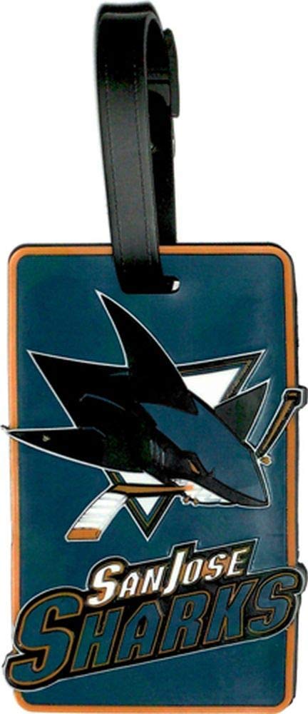 Official NHL San Jose Sharks Soft Bag Tag - Durable Luggage Tag for Hockey Fans - Perfect for Travel, Suitcases, Backpacks & Sports Gear