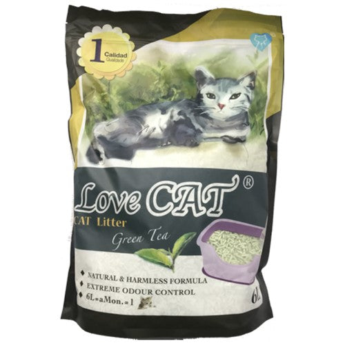 Premium Tofu Cat Litter with Green Tea - Natural, Odor Control & Eco-Friendly Cat Hygiene Solution for Indoor Cats - Perfect for Multi-Cat Homes & Small Spaces
