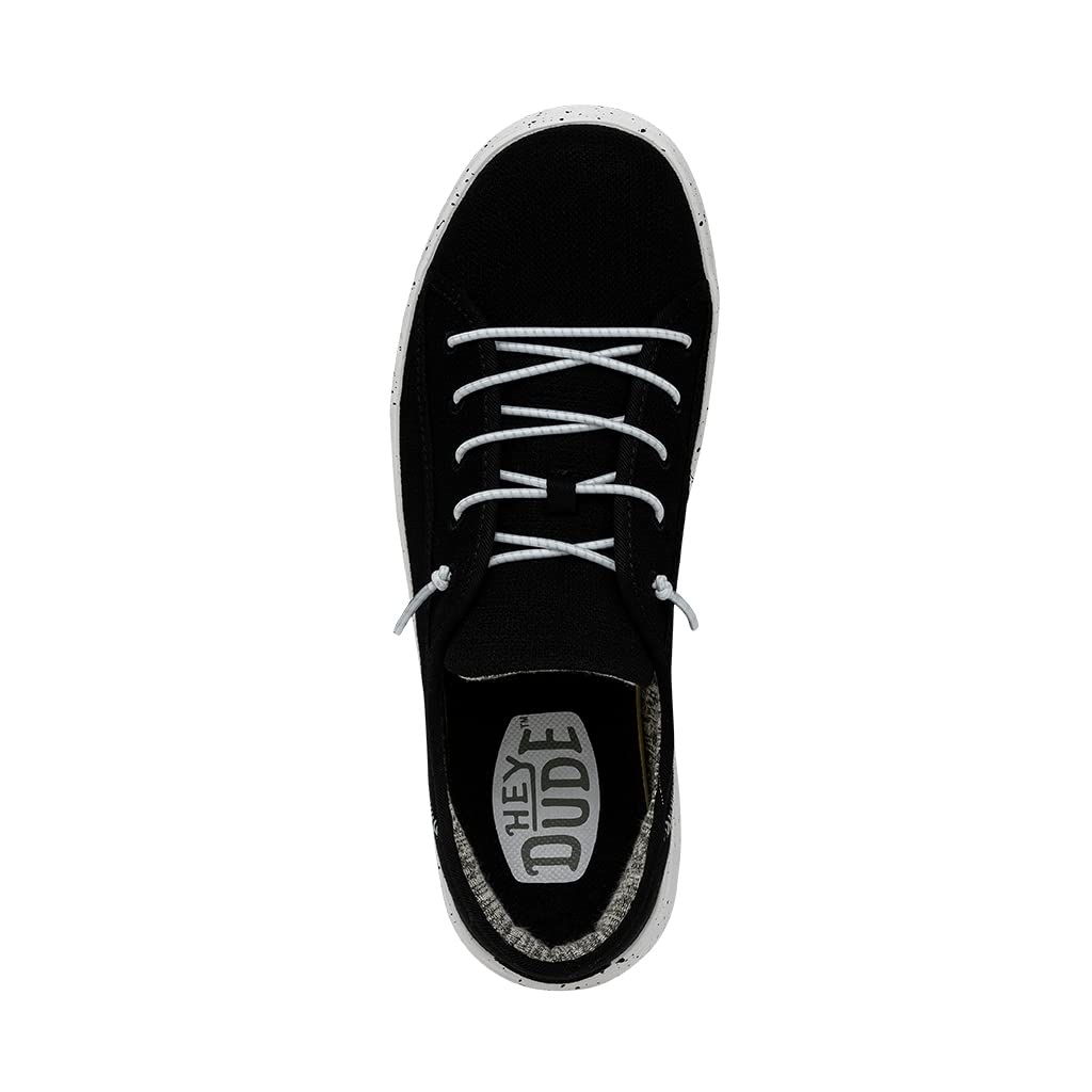 Hey Dude Men's Cody Sport Mesh Slip-On Sneakers - Breathable Comfort Shoes for Men in Charcoal Size 4 | Casual Walking, Travel & Everyday Wear
