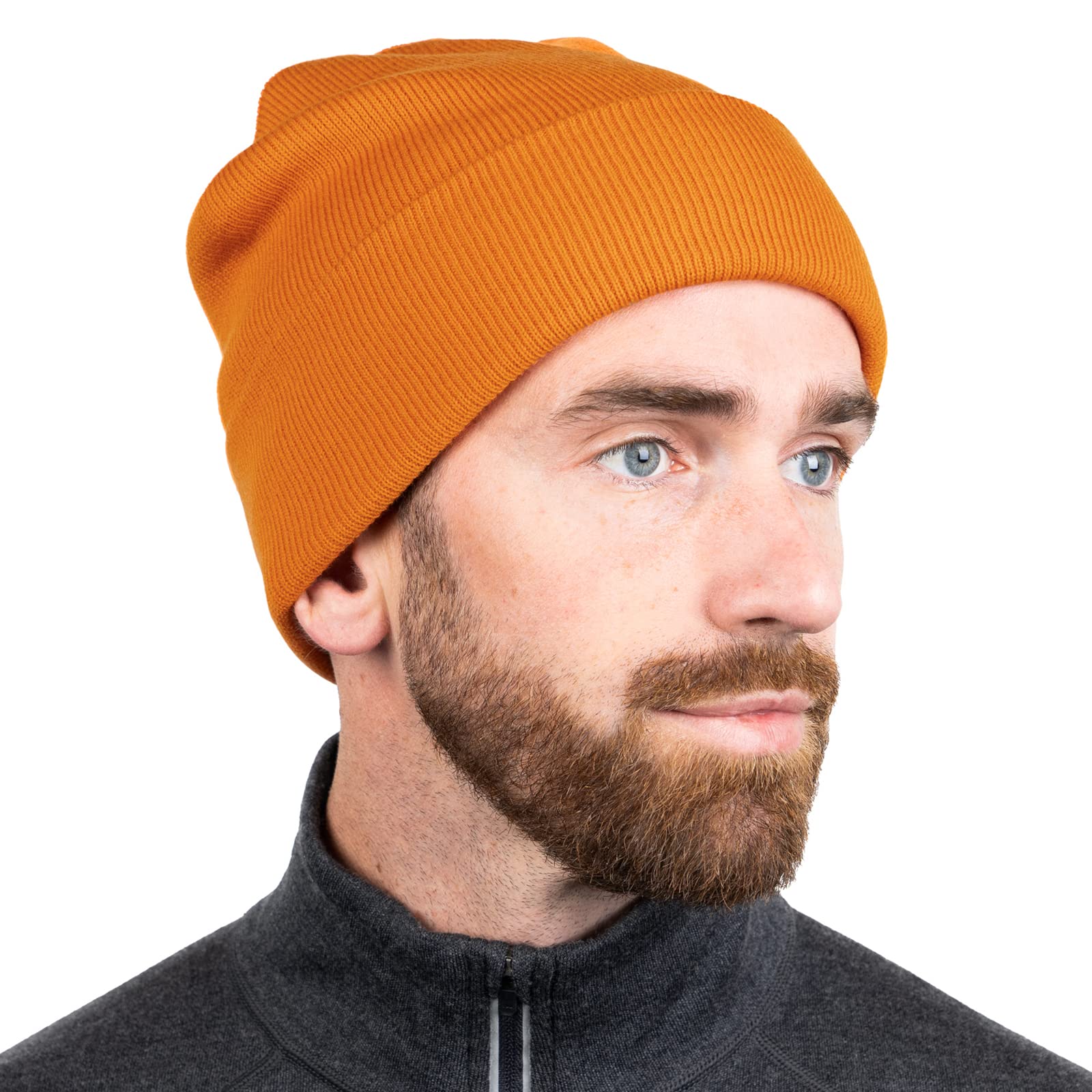 MERIWOOL Men's & Women's Beanie Hat - Soft Merino Wool Blend Ribbed Knit Winter Cap for Cold Weather - Perfect for Skiing, Hiking & Outdoor Activities