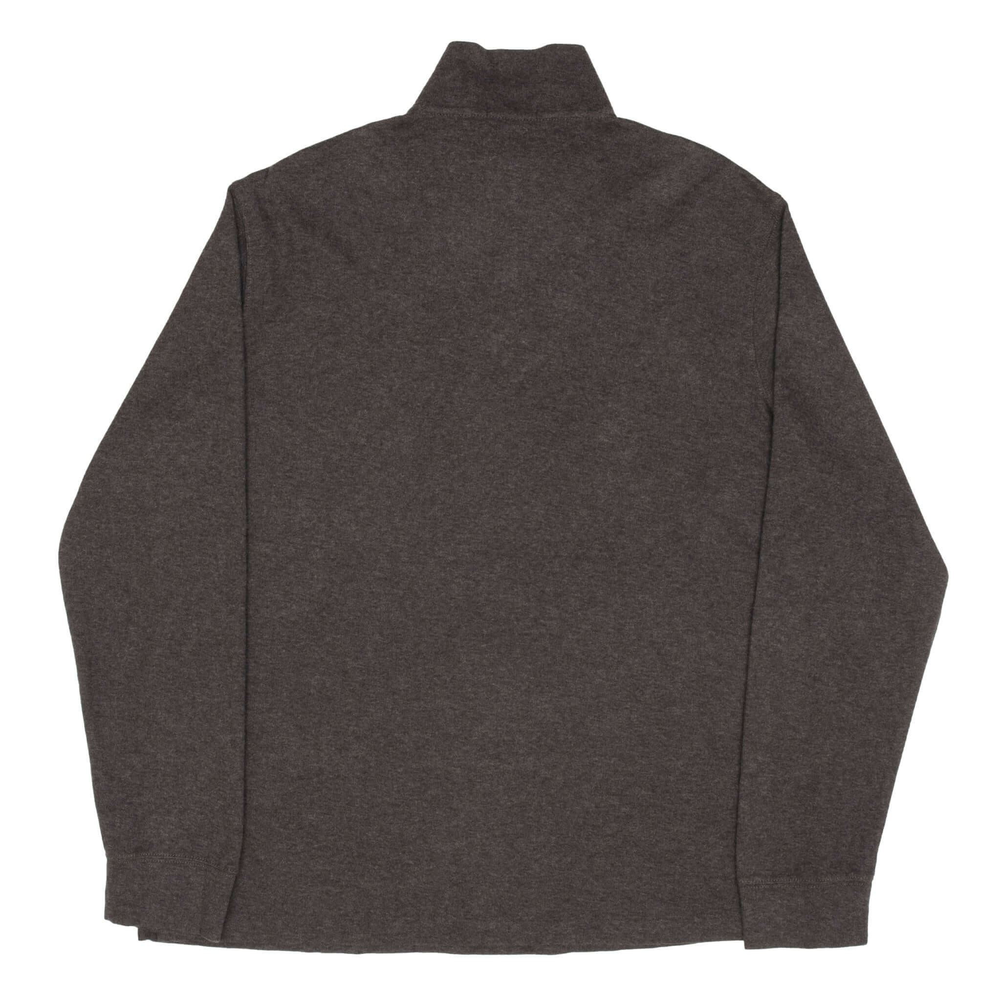 POLO RALPH LAUREN Men's Dark Grey Quarter Zip Sweater | Size 2XL | Casual Pullover for Work & Outdoor Activities