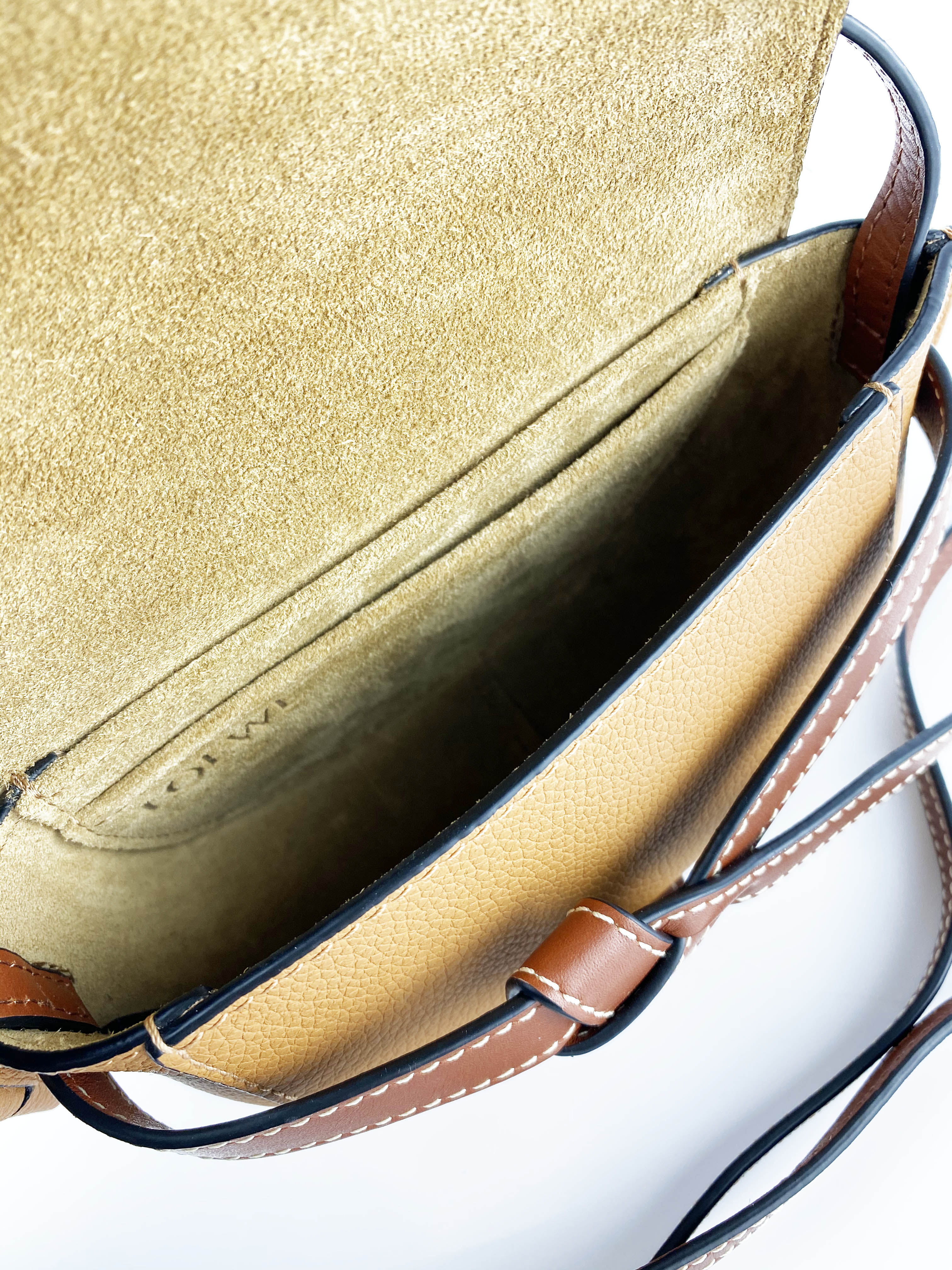 Loewe Tan Mini Gate Bag - Stylish Leather Crossbody Purse for Women | Perfect for Everyday Use, Travel & Date Nights