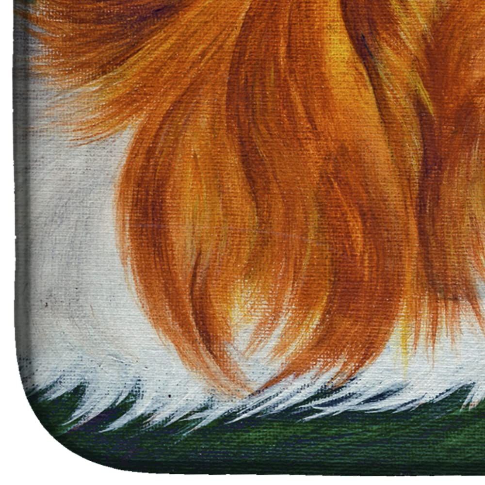 Japanese Chin Dish Drying Mat - Absorbent Kitchen Counter Pad for Dishes, 14x21