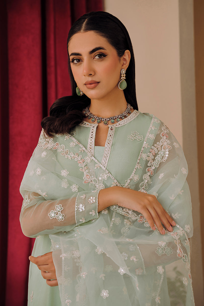Stylish MINTY GLAZE 2-Piece Outfit (Top & Scarf) - Perfect for Casual Wear, Parties, and Festive Occasions