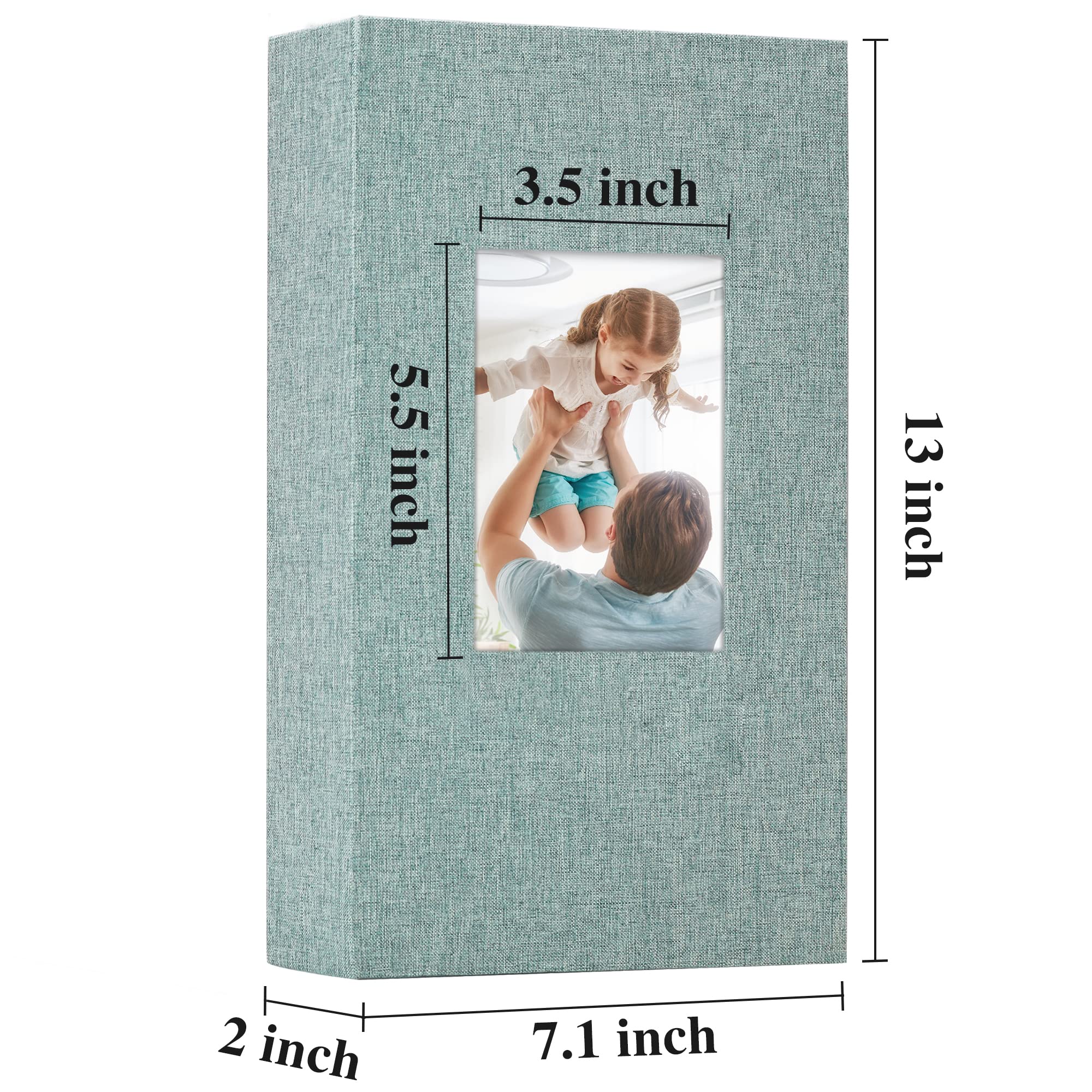 Vienrose Linen Photo Album - 300 Pockets for 4x6 Photos, Fabric Cover Scrapbook, Slip-in Picture Album for Wedding, Baby, Family Memories - Perfect for Preserving Special Moments & Displaying Cherished Photos
