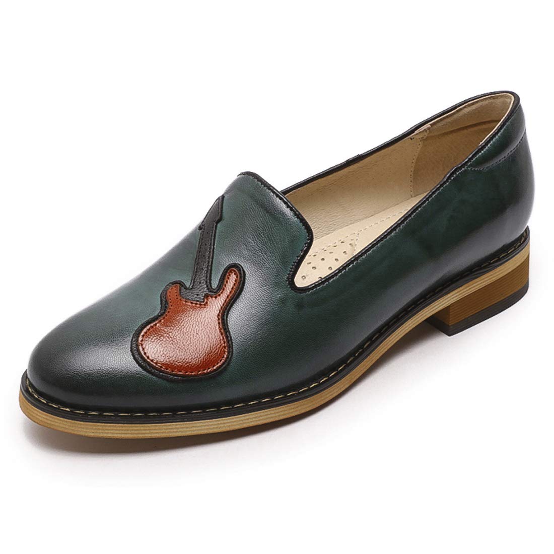 Women's Leather Penny Loafers Slip On Flats - Comfortable Office & Casual Shoes for Ladies - Perfect for Work, Travel and Everyday Wear