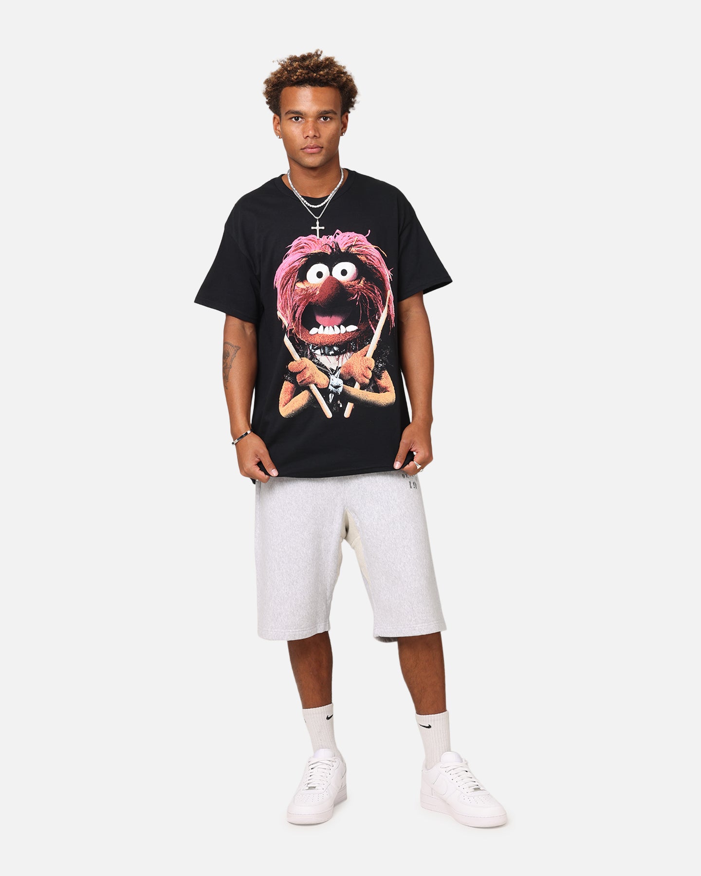 Vintage Disney The Muppets Animal Graphic T-Shirt - Black Cotton Retro Cartoon Tee for Men & Women - Perfect for Casual Wear, Costume Parties & Disney Fan Gifts
