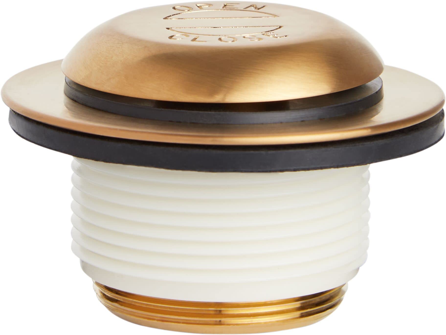 Signature Hardware 948039 Pop-Up Drain with Overflow Cover for Alcove Tub - Aged Brass - Durable Bathroom Drain for Bathtubs - Perfect for Home Renovation & Spa-Like Bath Experience