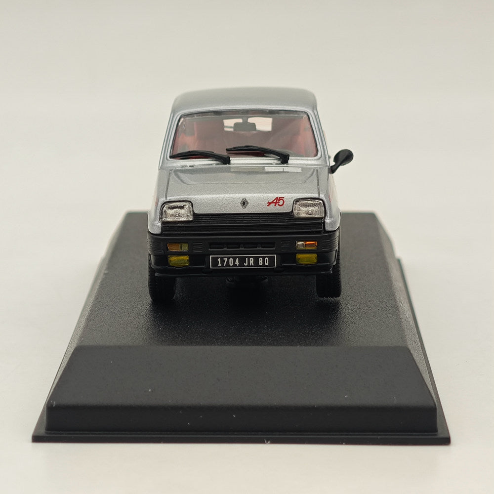 1/43 Scale Norev Renault 5 Alpine 1980 Diecast Model Car - Limited Edition Silver Collectible - Perfect for Car Enthusiasts, Display Cases & Vintage Model Collections