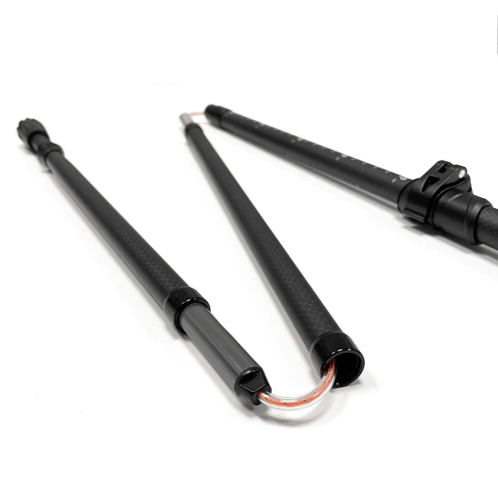 Silva Carbon Fiber Adjustable Running Poles - Lightweight Trekking Hiking Sticks for Trail Running & Mountain Climbing - Perfect for Outdoor Adventures & Fitness Training