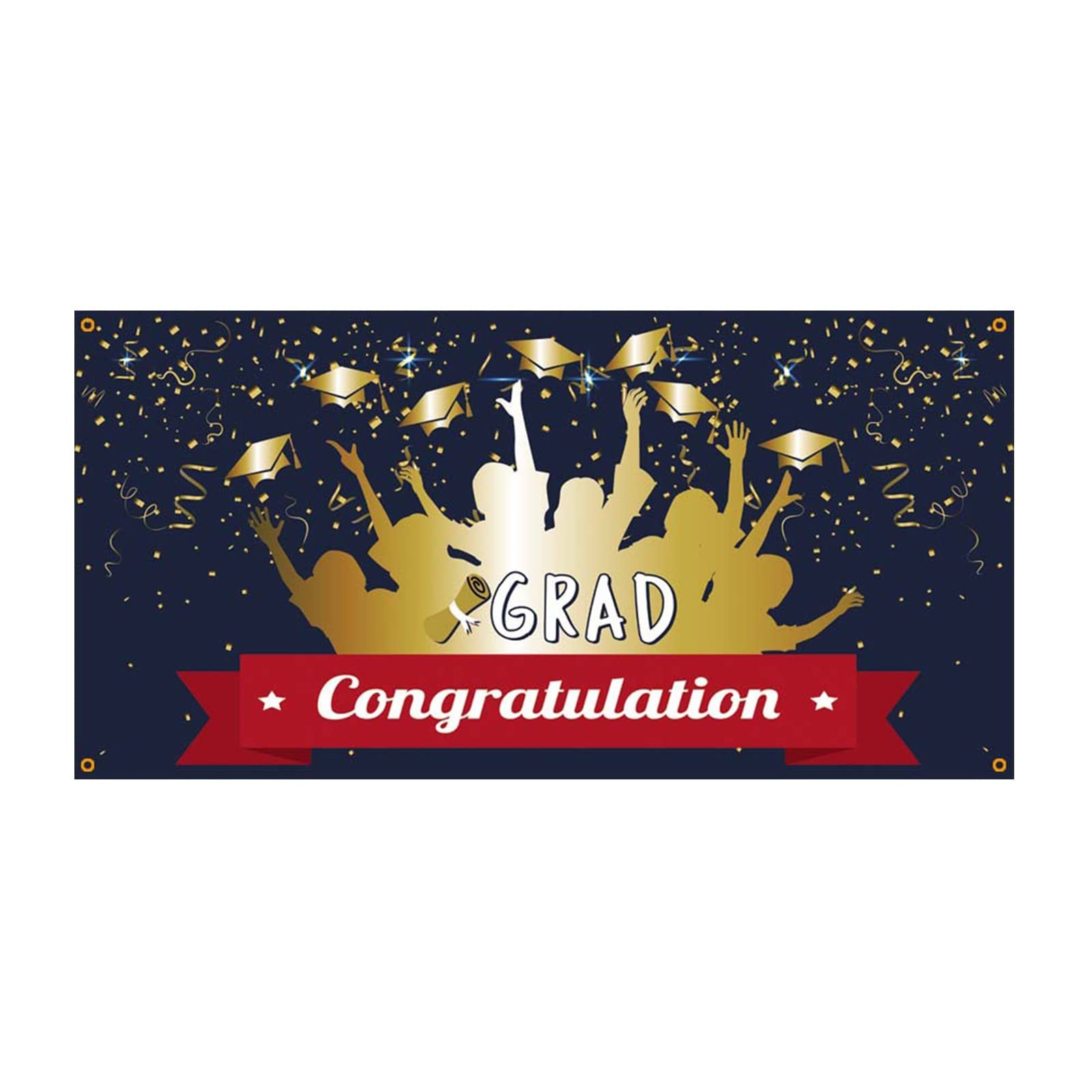 2022 Graduation Banner 70x36 Inch - Green Photo Backdrop for Graduation Party, Women's Elegant Dress Background | Perfect for Graduation Ceremonies, Photo Shoots & Celebrations