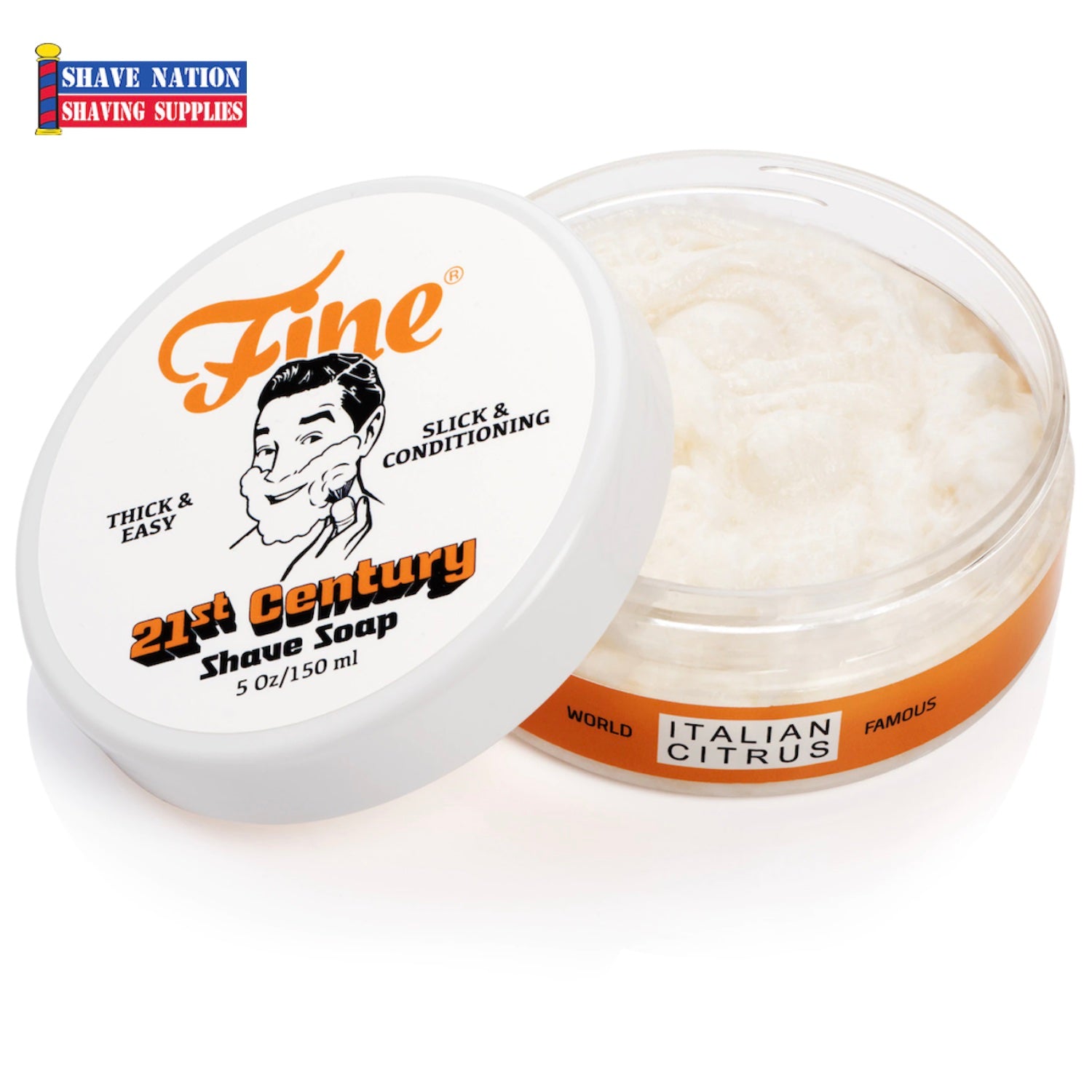 Premium Shaving Soap for Men - Classic Barbershop Formula with Natural Ingredients - Perfect for Wet Shaving, Grooming & Beard Care - Ideal Gift for Father's Day & Birthdays