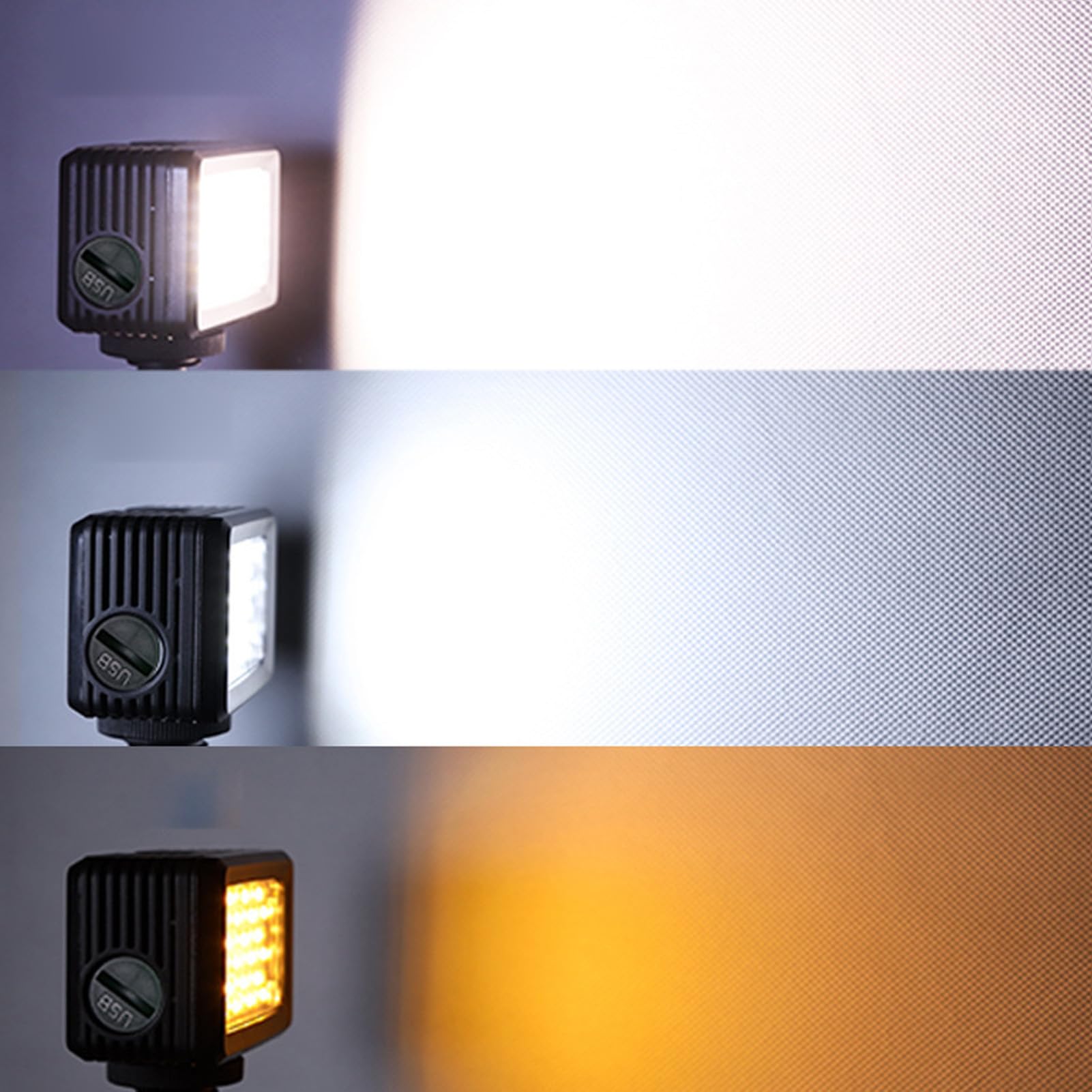40m RGB Video Light with 3 Lighting Modes | 40 LED Beads 2500-9000K Adjustable | Portable Camera Light for Live Streaming, Photography & Diving | Perfect for YouTube, TikTok & Underwater Videography