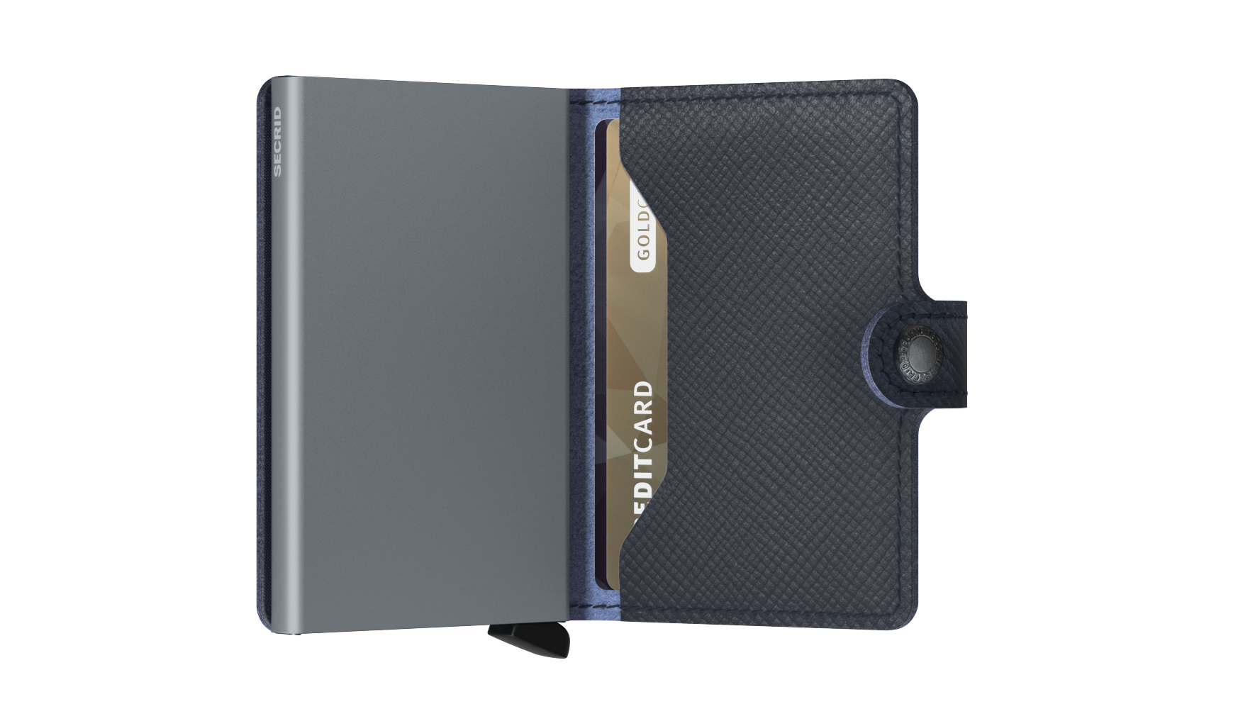 SECRID Miniwallet Saffiano Leather RFID Blocking Slim Wallet - Perfect for Travel, Business & Everyday Use