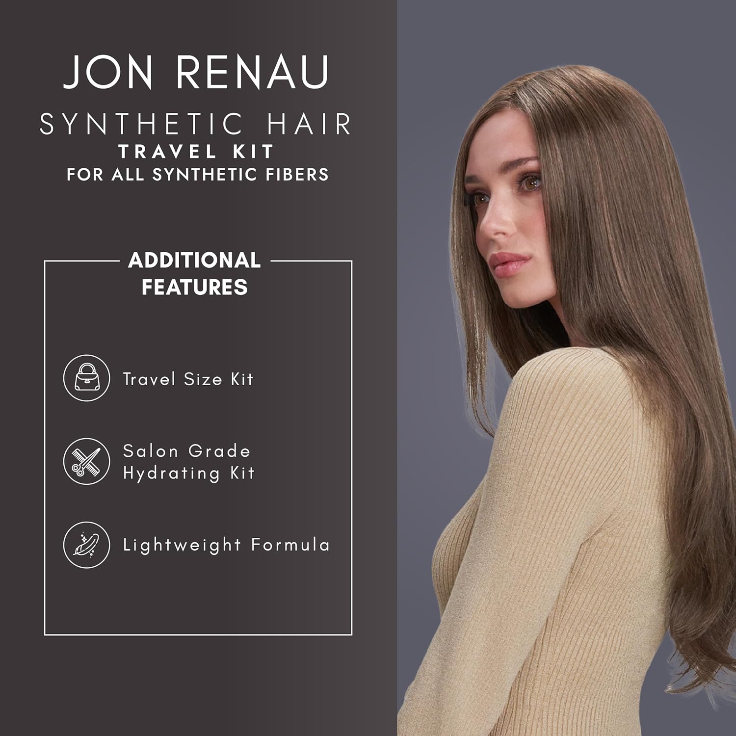 Jon Renau Synthetic Hair Travel Kit - Premium Wig Care Essentials for Women | Perfect for Travel, Styling & Daily Use