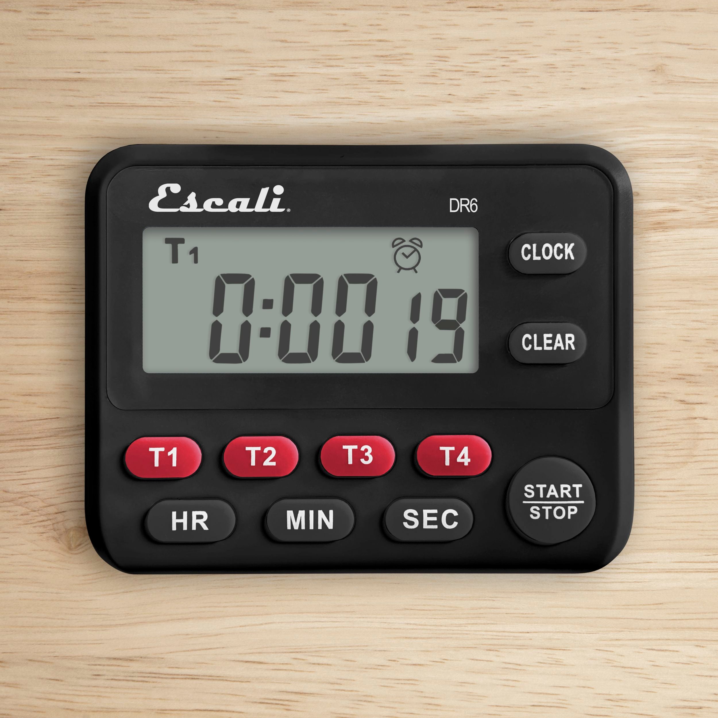 4-Pack Digital Countdown Timer with Large LCD Display - Kitchen, Gym, Classroom, Office, Study, Sports Timing (Black)