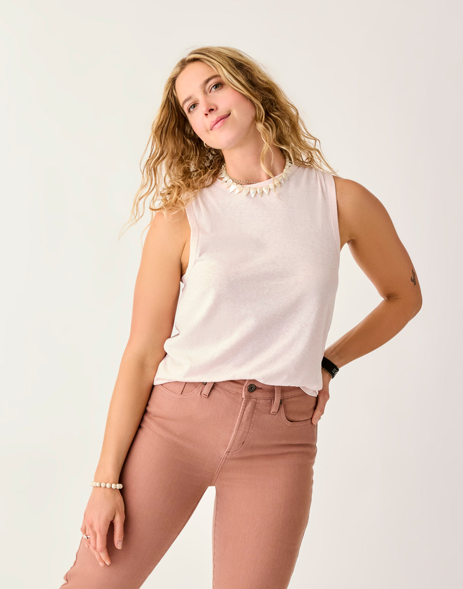 Larisa Hemp Tank Top for Women - Soft Pastel Colors | Breathable & Comfortable Summer Casual Wear | Perfect for Yoga, Beach, and Everyday Outfits