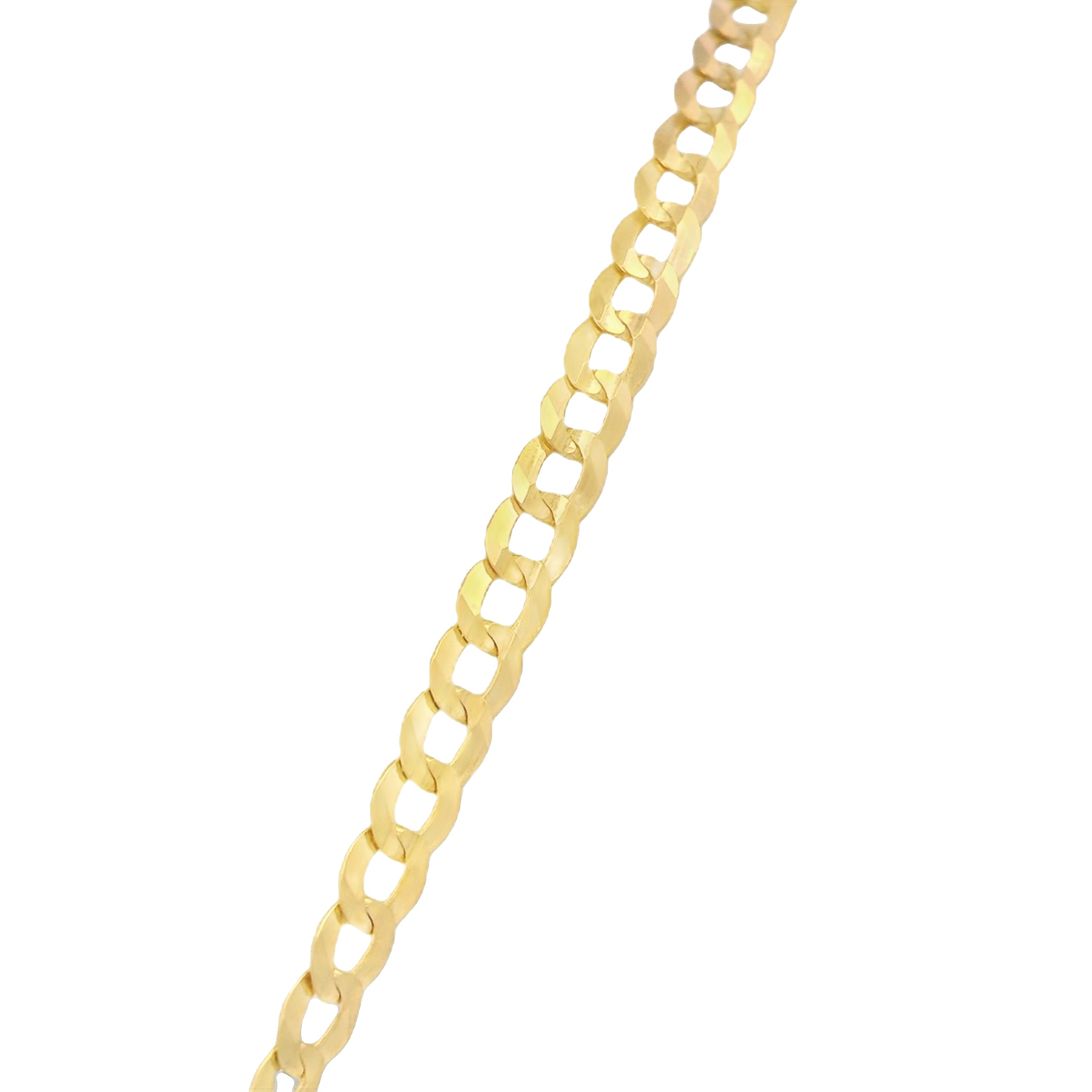 14K Gold Virgin Mary Pendant with Solid Cuban Curb Chain (3.5mm 24 Inches) - Religious Jewelry for Women, Baptism Gift, First Communion Necklace, Catholic Faith Accessory