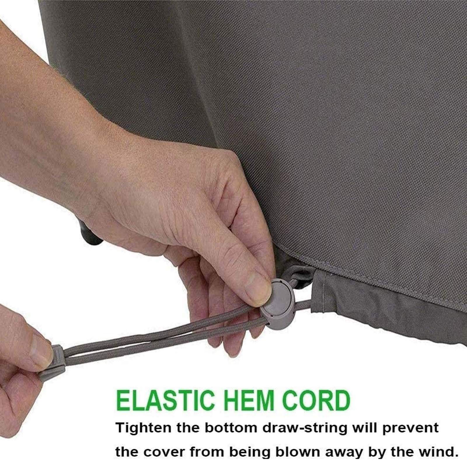 Heavy Duty 420D Waterproof Rectangular Patio Table Cover - 106