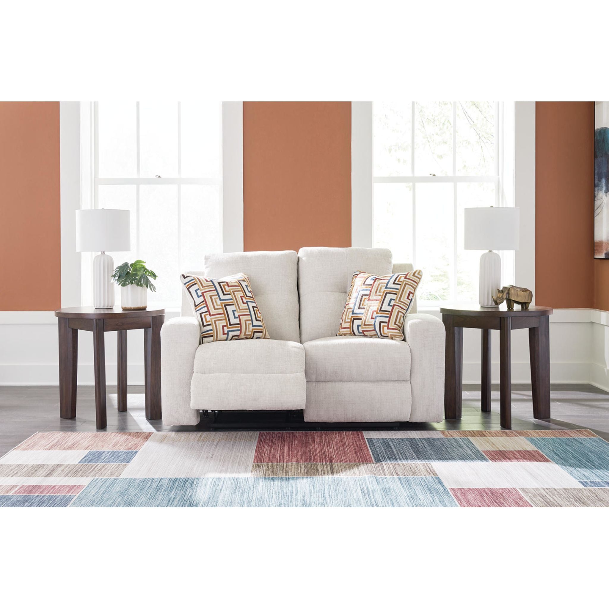 Danum Reclining Loveseat - Modern 2-Seater Recliner Sofa with Adjustable Backrest | Perfect for Living Room, Home Theater & Small Spaces