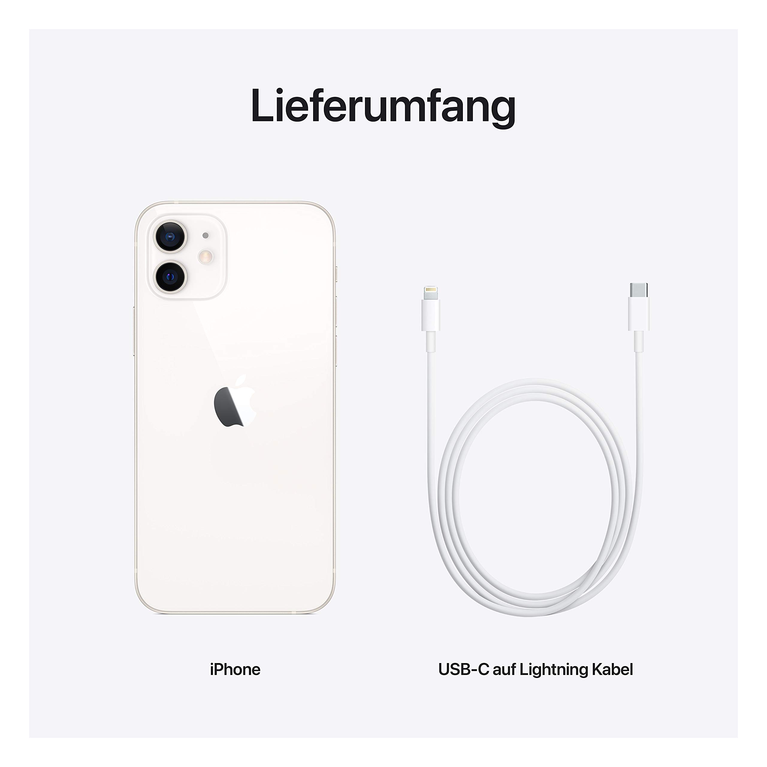 Apple iPhone 12 128GB Unlocked Smartphone - White (Renewed/Refurbished) - Perfect for Work, Travel & Everyday Use