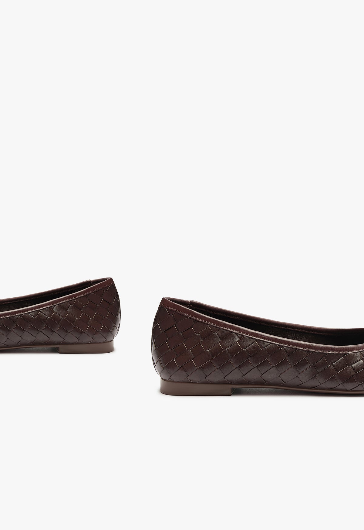 Arissa Women's Woven Leather Ballet Flats - Comfortable Slip-On Shoes for Casual Wear, Office & Travel
