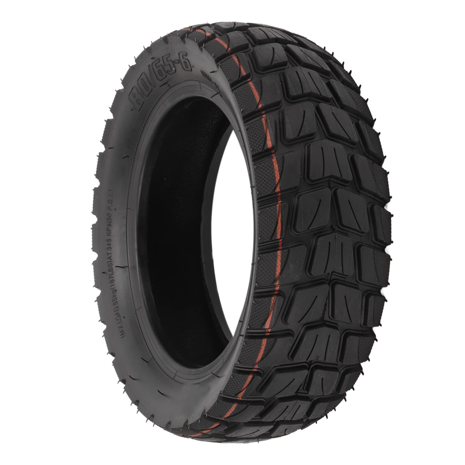 80/65-6 Electric Scooter Tire - Shock Absorbing Rubber Replacement Wheels for All Weather Conditions | Perfect for Commuting, Off-Road & Rainy/Snowy Days