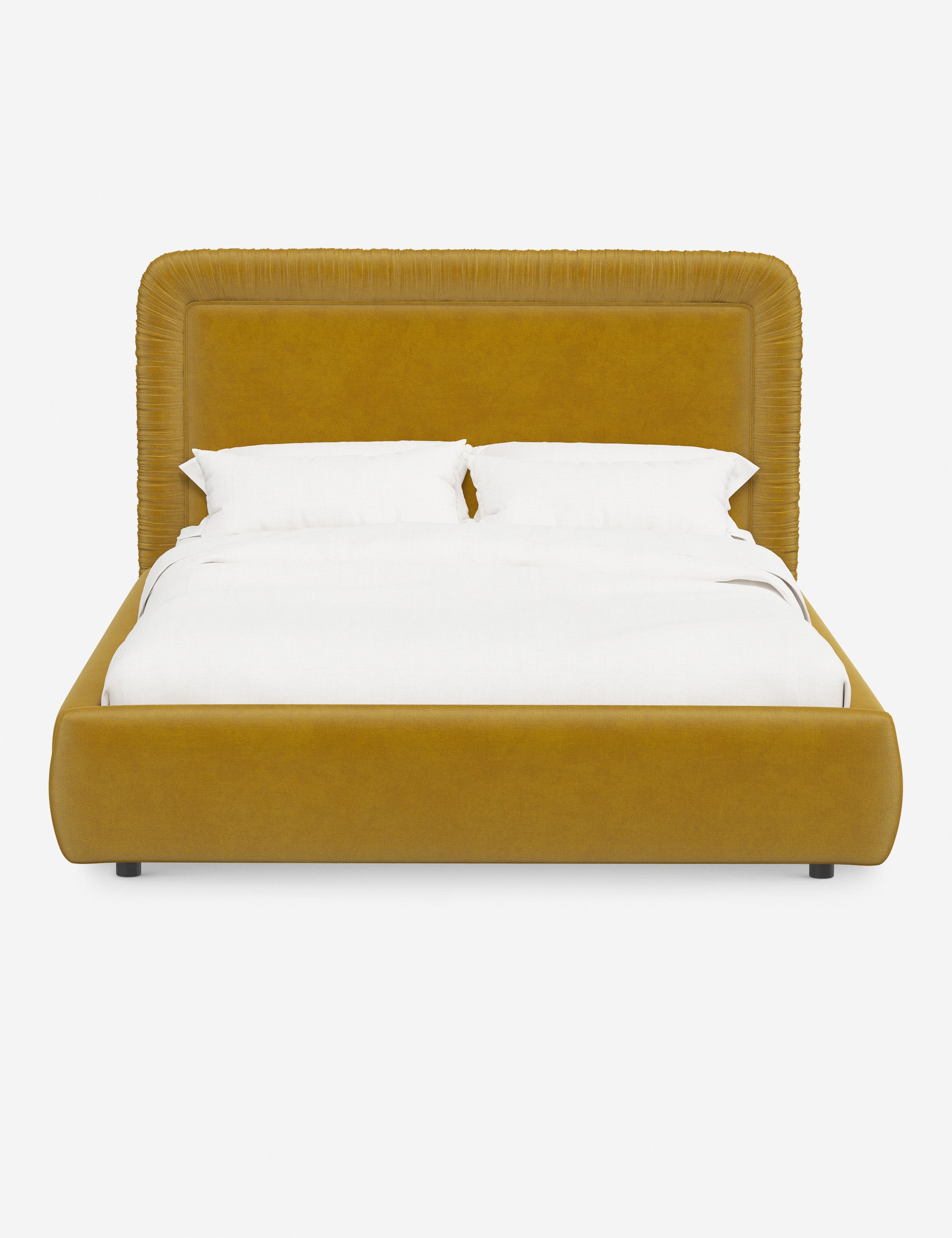 Courtet Platform Bed Frame - Modern Minimalist Wooden Bed with Storage - Perfect for Small Bedrooms, Guest Rooms & Studio Apartments