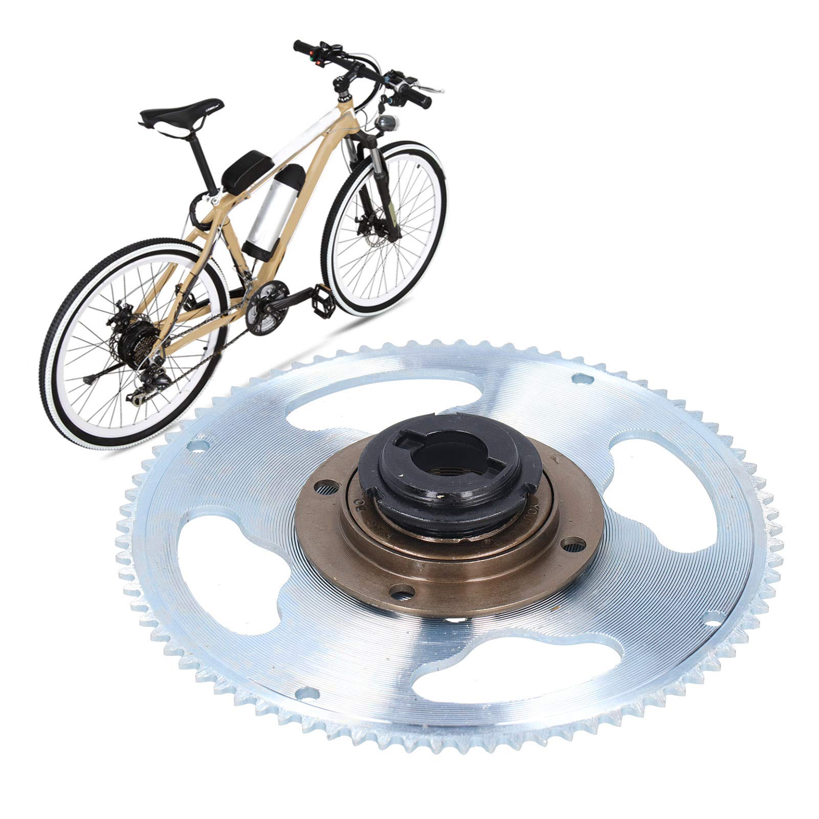 VGEBY 25H 80T Metal Freewheel Sprocket - High Performance Crankset for Electric Bike Conversion & DIY Modifications | Perfect for E-Bike Upgrades, Motorized Bicycles & Custom Builds