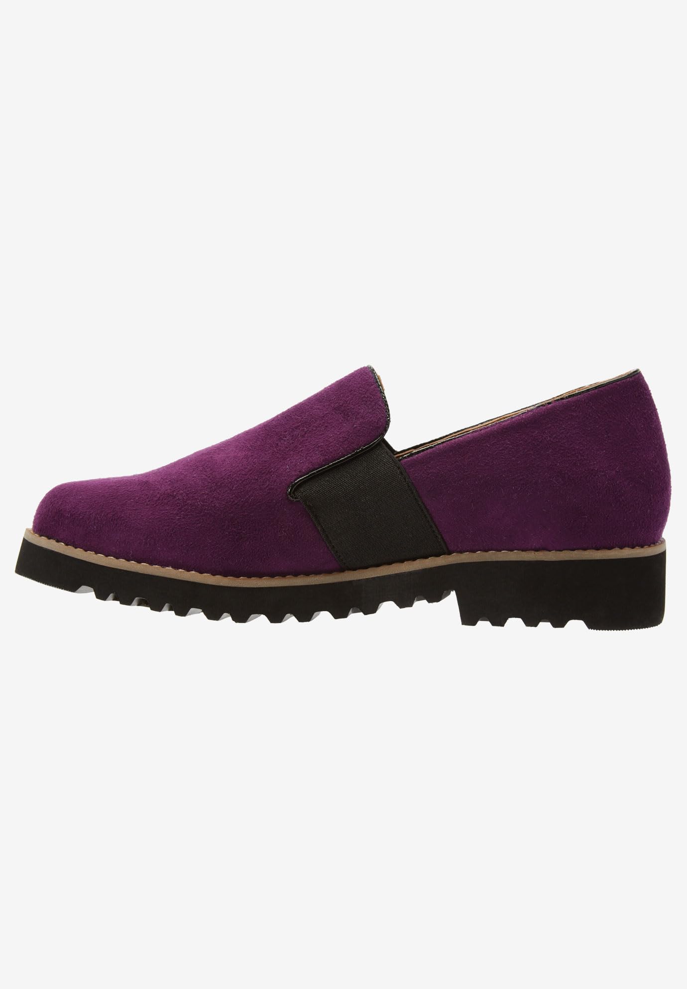Comfortview Women's Wide Width The Taren Flat - Comfortable Slip-On Shoes for Work, Travel & Everyday Wear