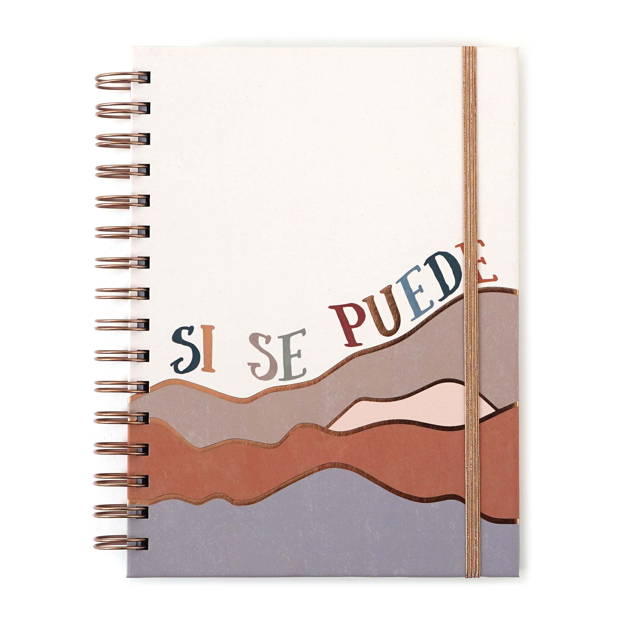 160-Sheet/320-Page Spanish Mountain Peak Design Chunky Spiral Notebook - 8.5