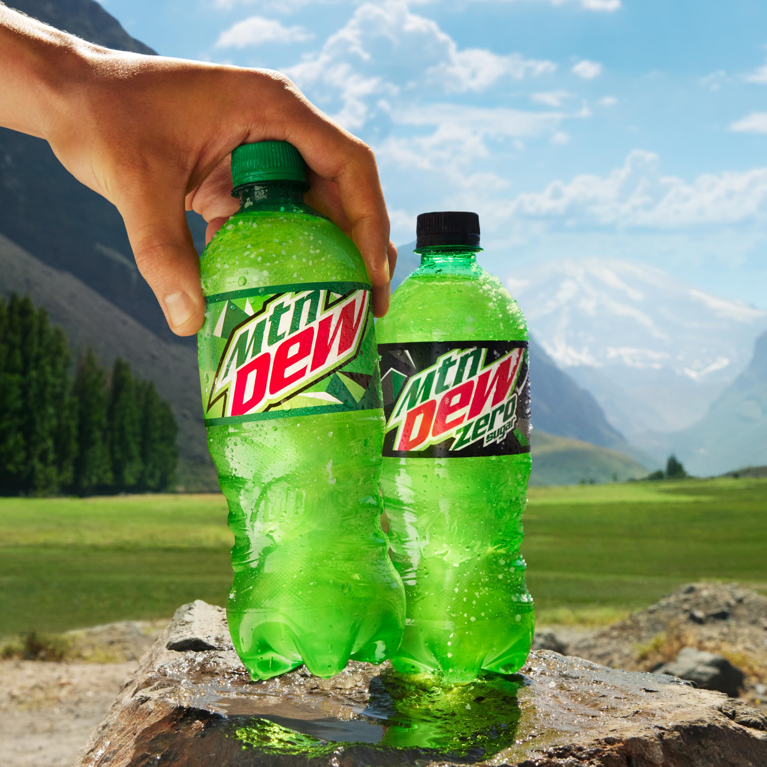 Mountain Dew Citrus Soda - 6 Pack of 16.9 Fl Oz Bottles - Refreshing Energy Drink for Gaming, Sports & Outdoor Activities