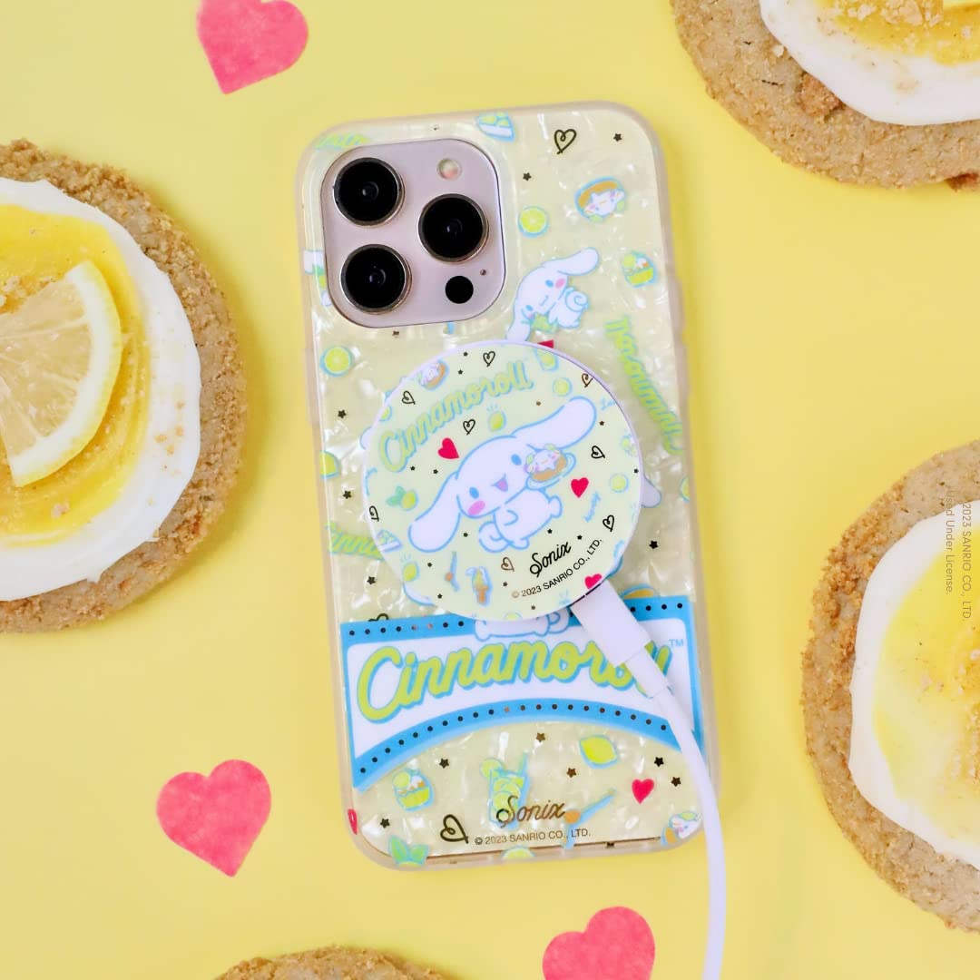 Sonix x Sanrio Cinnamoroll Lemon MagSafe Wireless Charger - Fast Charging for iPhone 15/14/13/12 Series with 6.5ft USB-C Cable | Perfect for Home, Office & Travel Use