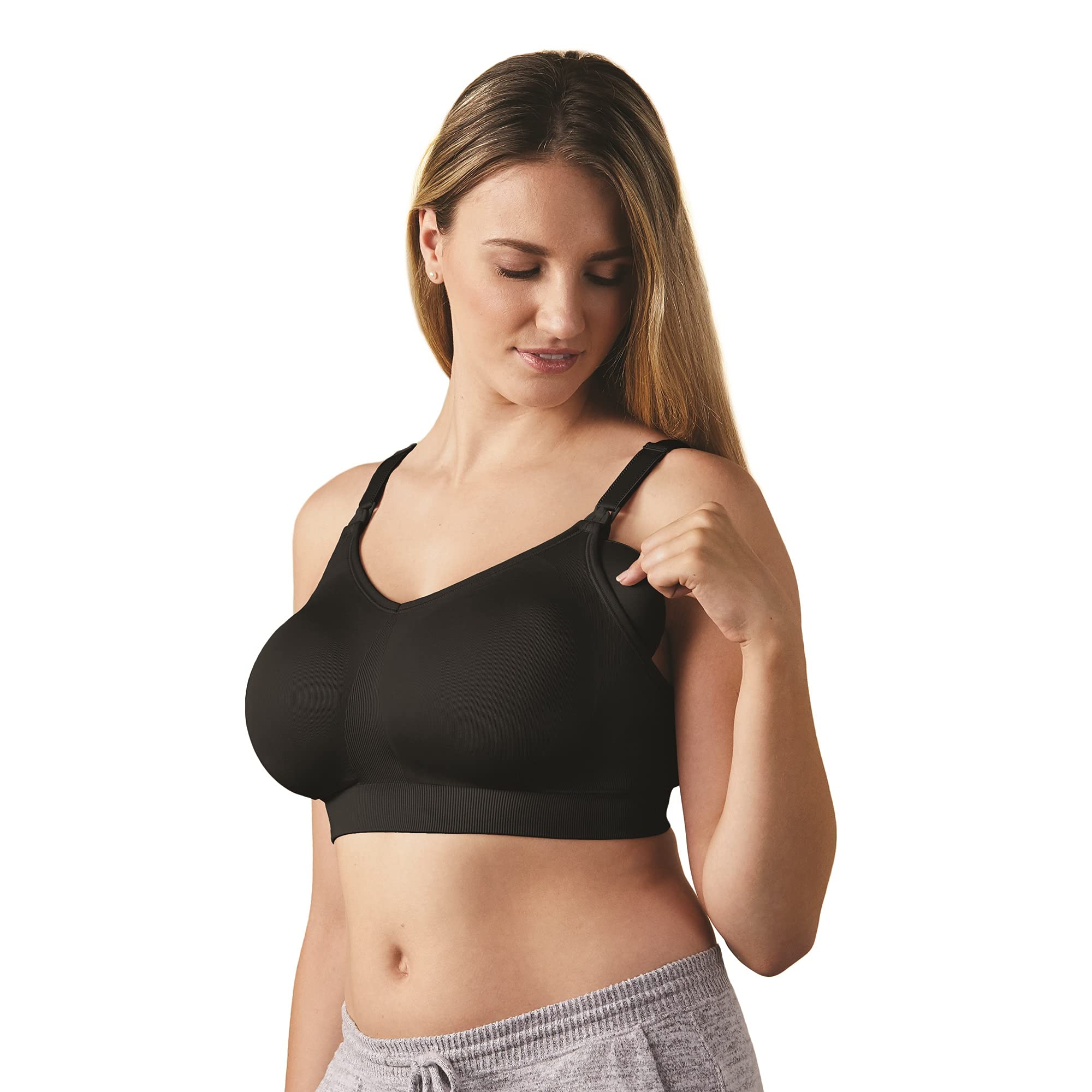 Bravado Designs Body Silk Seamless Nursing Bra - Wireless Maternity Bra for Breastfeeding Moms - Comfortable Support for Pregnancy & Postpartum - Perfect for Work, Sleep and Everyday Wear