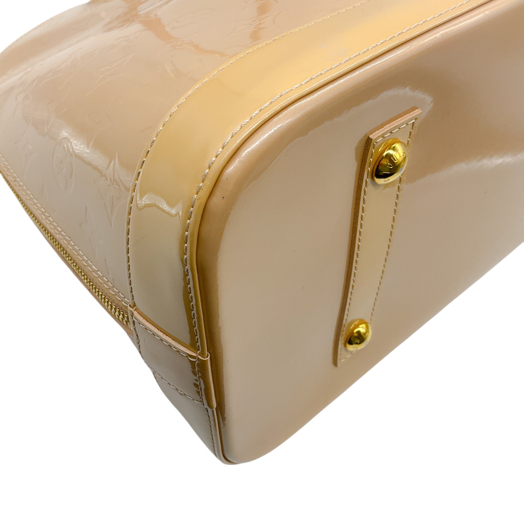 Authentic Louis Vuitton Monogram Vernis GM Alma Satchel Handbag for Women - Luxury Leather Shoulder Bag for Work, Travel & Evening Events
