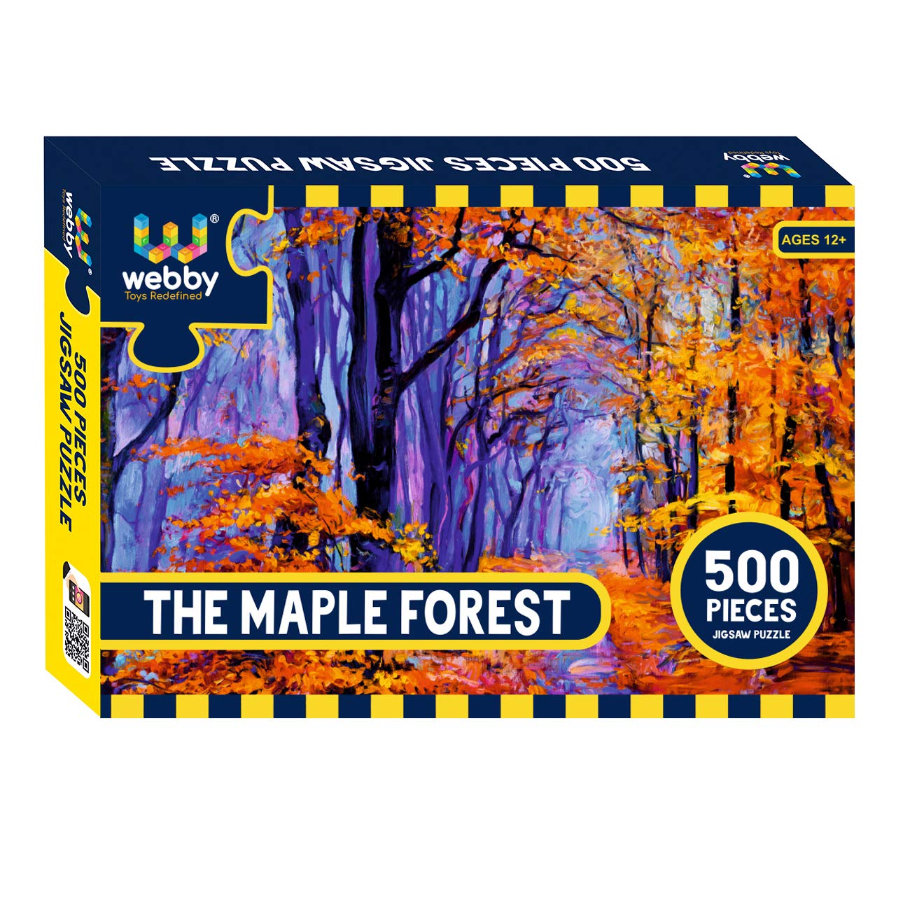 Webby The Maple Forest 500-Piece Jigsaw Puzzle for Adults - Beautiful Nature Landscape Puzzle Game for Relaxation & Stress Relief - Perfect for Family Game Night & Home Decor