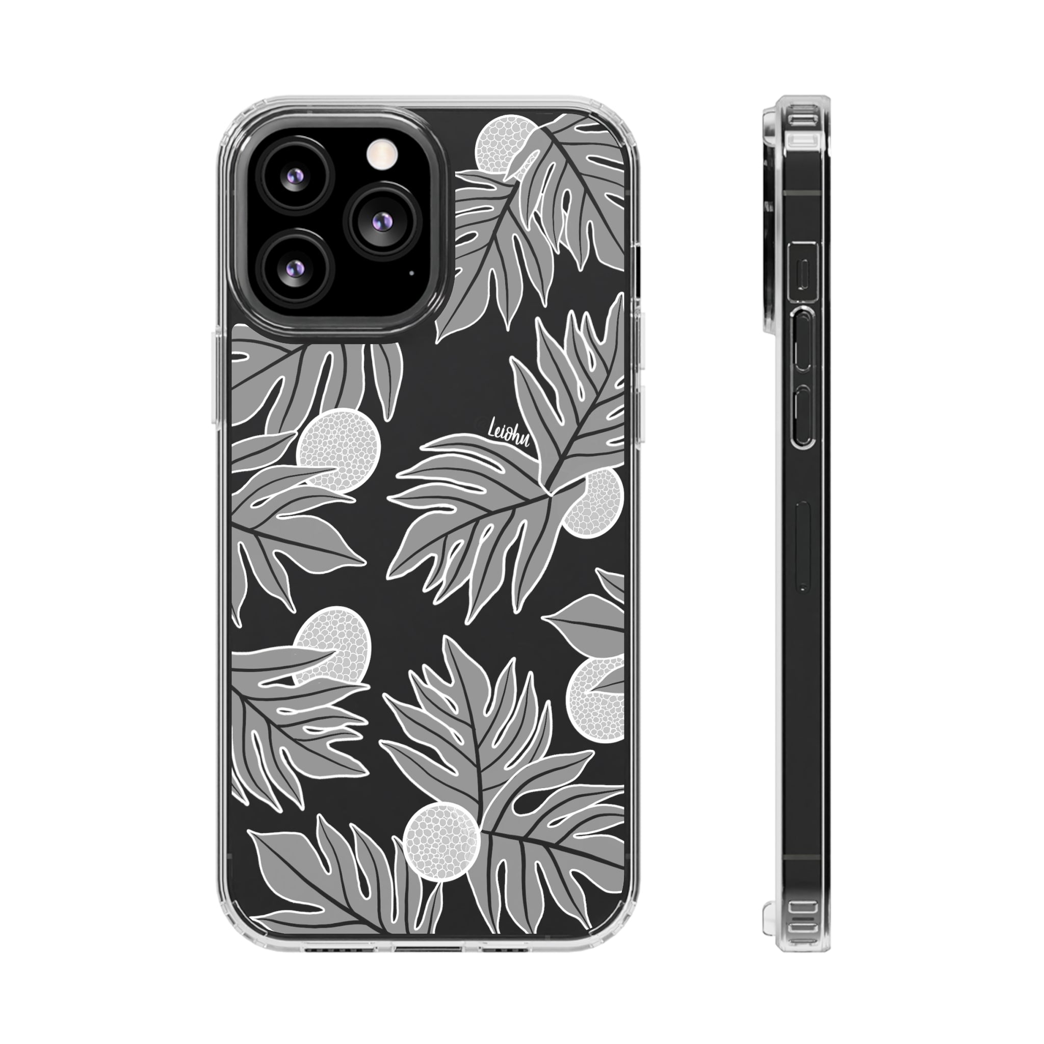 Premium Ulu Ke'oke'o Clear Phone Case - Shockproof & Scratch-Resistant Protective Cover for iPhone 14/13/12/11 Pro Max - Perfect for Outdoor Adventures, Travel & Daily Use
