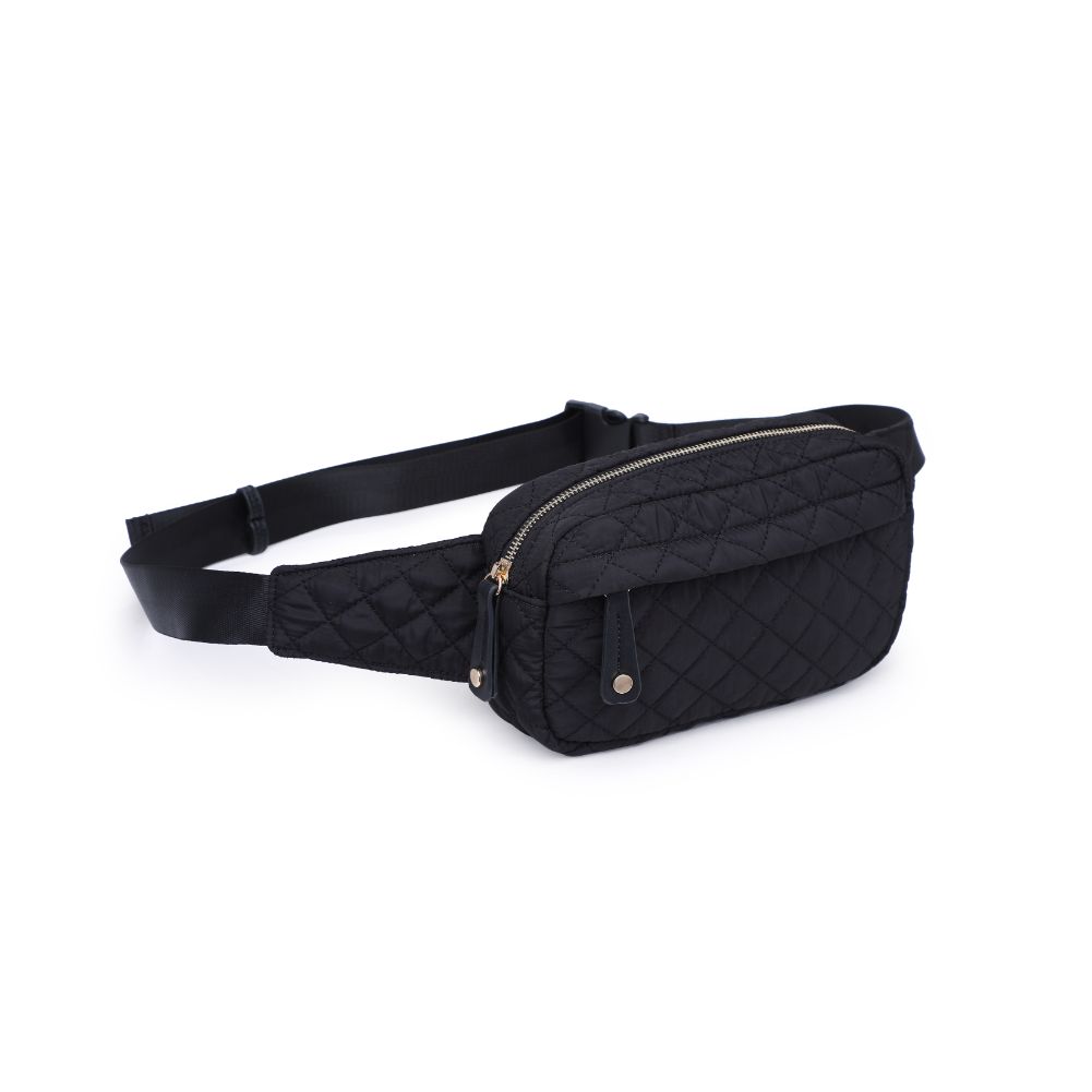 Teo Quilted Nylon Belt Bag for Women & Men - Stylish Crossbody Fanny Pack with Adjustable Strap - Perfect for Travel, Hiking, Concerts & Everyday Use