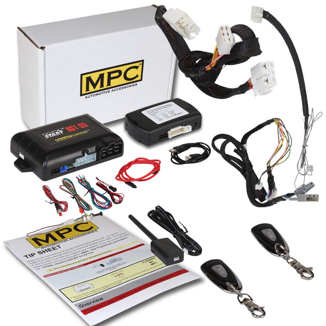 Honda Fit Remote Start Kit (2015-2020 Models) - 1-Button Key Fob, T-Harness & FlashLink Updater - Key-to-Start System - Easy DIY Installation for Winter Warm-Ups & Summer Cooling