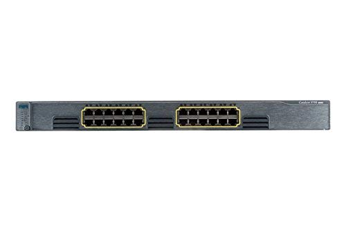 Cisco WS-C3750G-24T-S Catalyst 3750 24-Port Gigabit Ethernet Switch | Layer 3 Managed Network Switch for Office, Data Center & Enterprise Networking