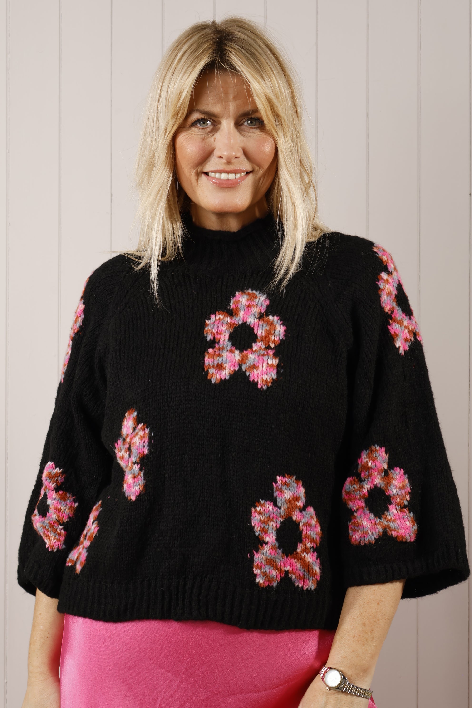 Angie Black Floral Jumpsuit for Women - Elegant & Comfortable Outfit for Parties, Dates, and Casual Wear