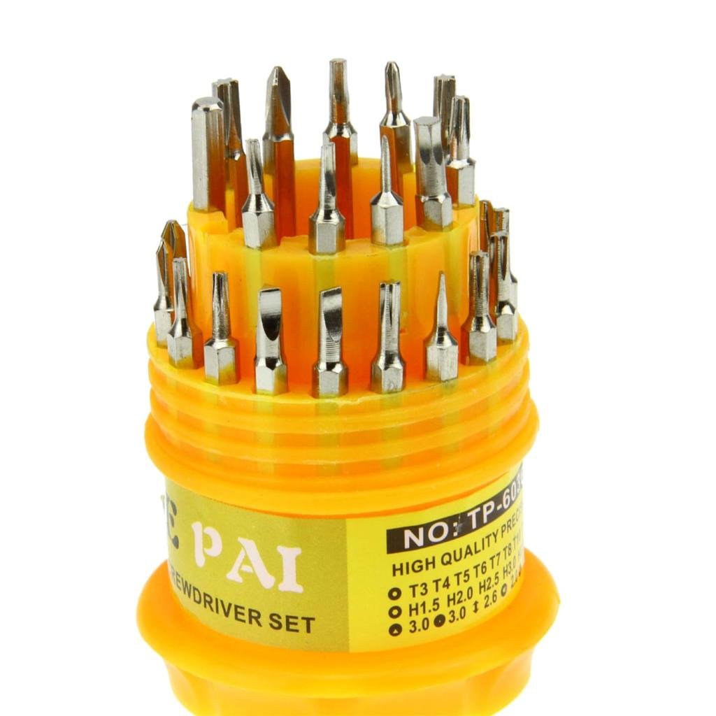 31 PCS Professional Repair Tool Kit with Screwdriver Bits for PC, Laptop, Phone & Electronics Repair | Home, Office & DIY Use