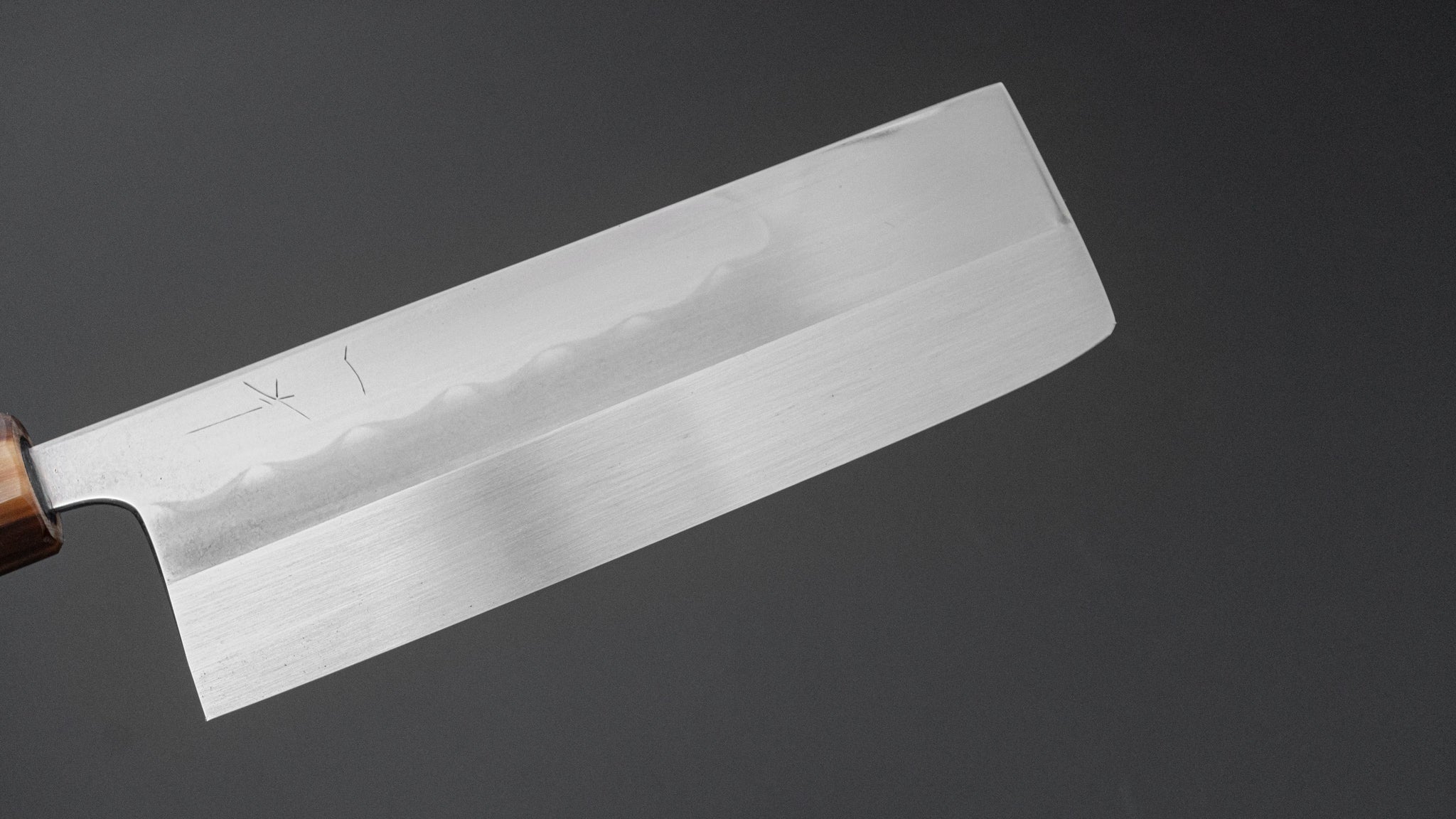 Hitohira Togashi White #1 Notaremon Mizu Honyaki Nakiri Knife with Taihei Makassar Ebony Handle - Premium Japanese Kitchen Knife for Professional Chefs & Home Cooking, Perfect for Slicing Vegetables & Herbs (#105 with Saya)