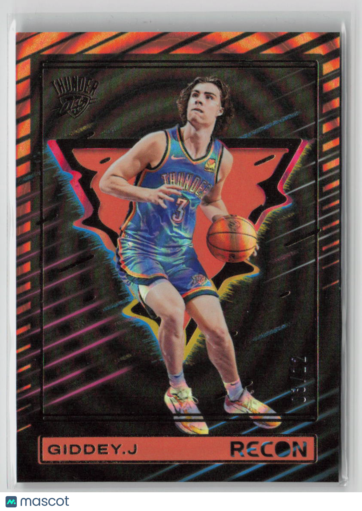 2023 Panini Recon Josh Giddey 03/12 Orange FOTL #47 Basketball Trading Card - Rare Collectible for NBA Fans & Card Enthusiasts | Perfect for Memorabilia Display, Investment, and Sports Collections