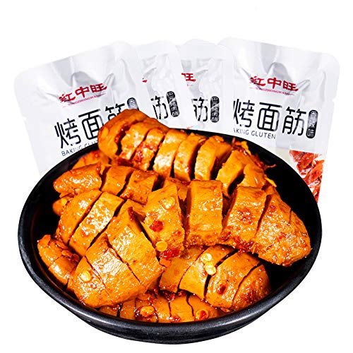 Spicy Roasted Gluten Snacks 1kg - Authentic Hunan Specialty Chinese Cuisine | Hot & Flavorful Vegan Protein Snack | Perfect for Parties, Office Snacks & Asian Food Lovers