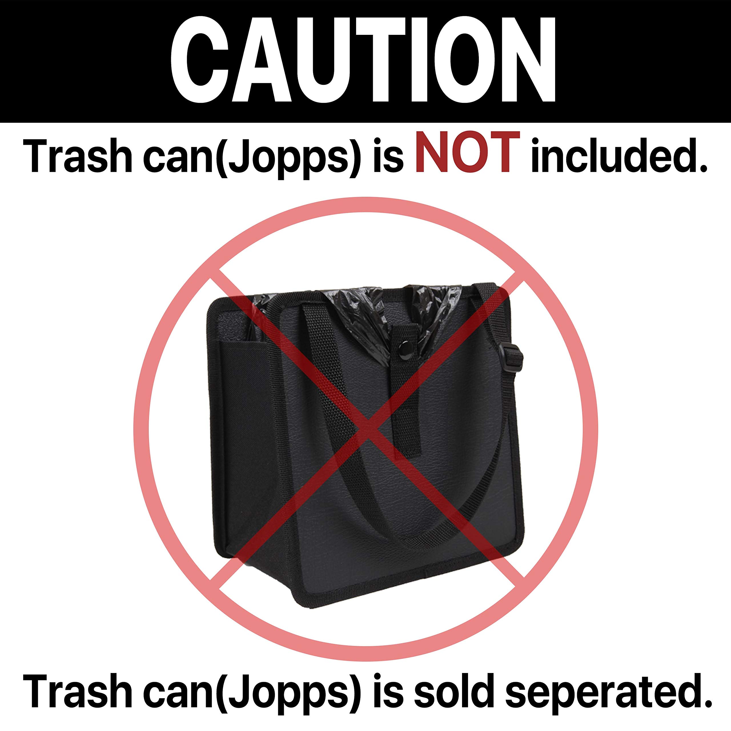 KMMOTORS Car Trash Bags - Leak-Proof Plastic Garbage Bags for Vehicle, Compatible with Jopps Medium & Aladdin Small Trash Cans | Perfect for Road Trips, Commuting, and Keeping Your Car Clean