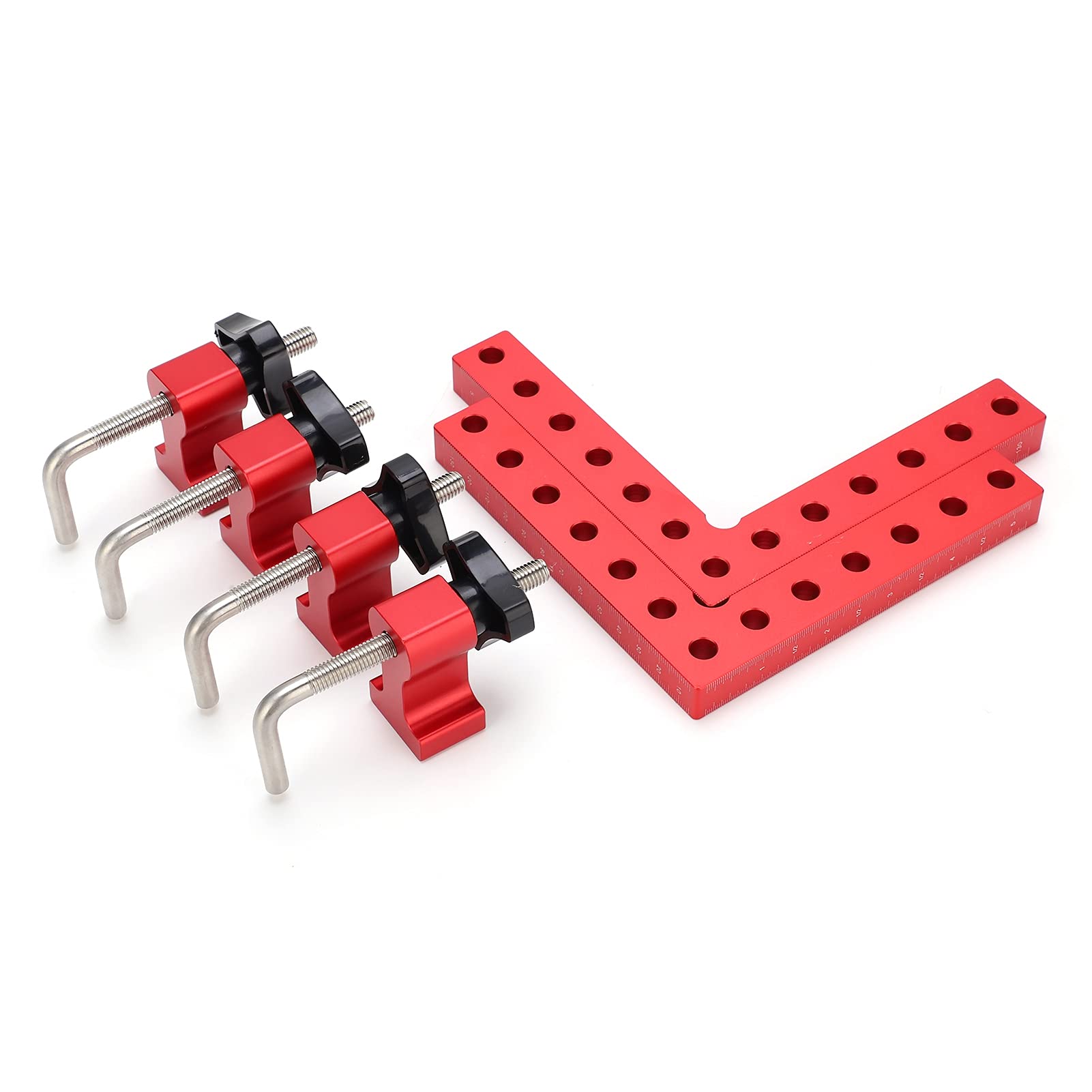 90 Degree Right Angle Positioning Ruler Set - Precision Woodworking Square Measuring Tool Kit for Cabinet, Drawer & Furniture Making | Perfect for DIY Projects & Professional Carpentry